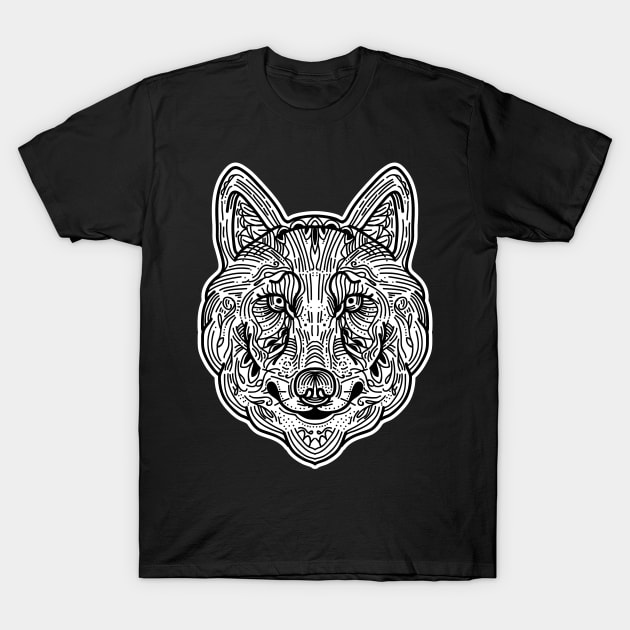 Wolf T-Shirt by Luckyart11